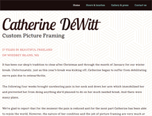 Tablet Screenshot of catherinedewitt.com